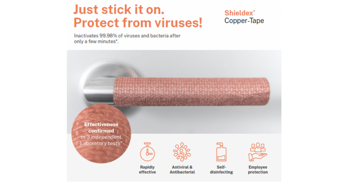 Shieldex® Copper Tape Handle Covers